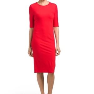 Philosophy red dress size small elbow sleeve